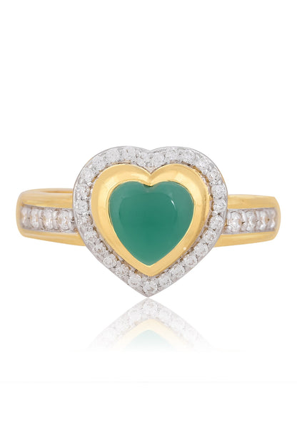 Onyx Stone Embellished Ring 