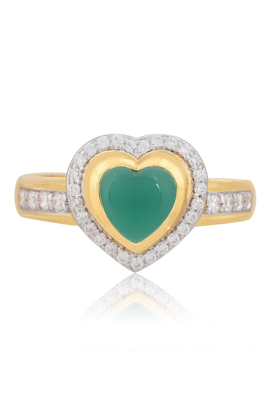 Onyx Stone Embellished Ring 