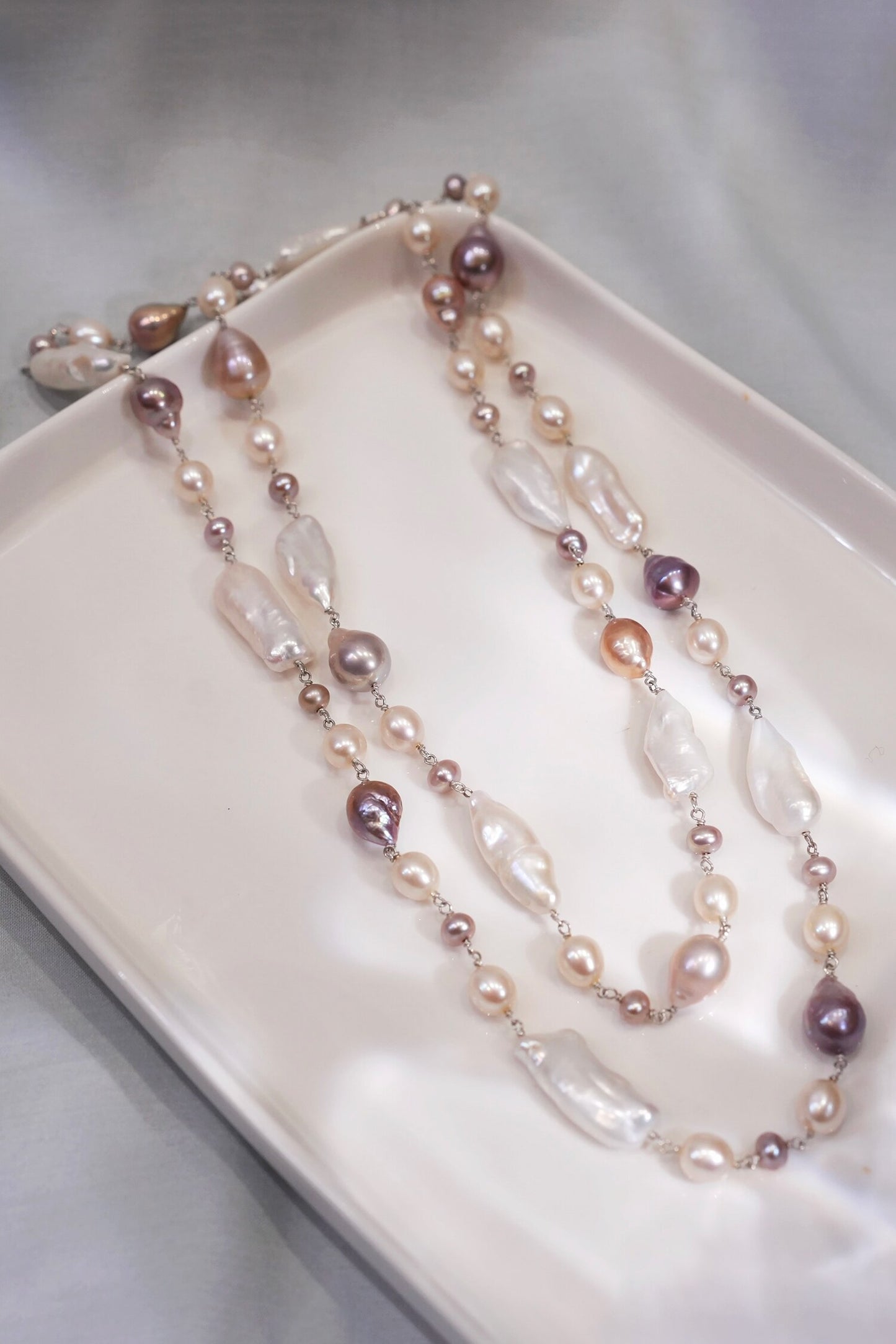 Freshwater Pearl Long Necklace 