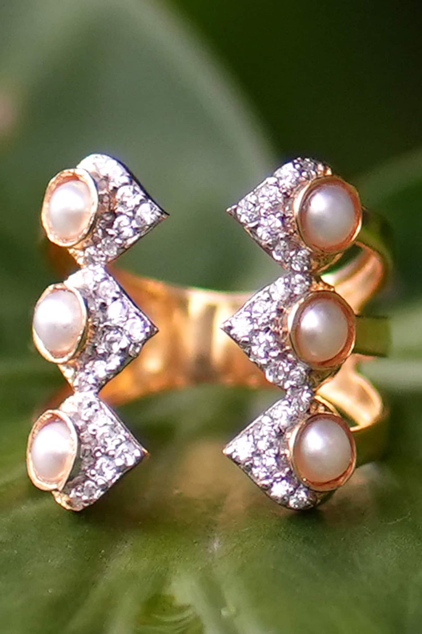Freshwater Pearl Embellished Ring 