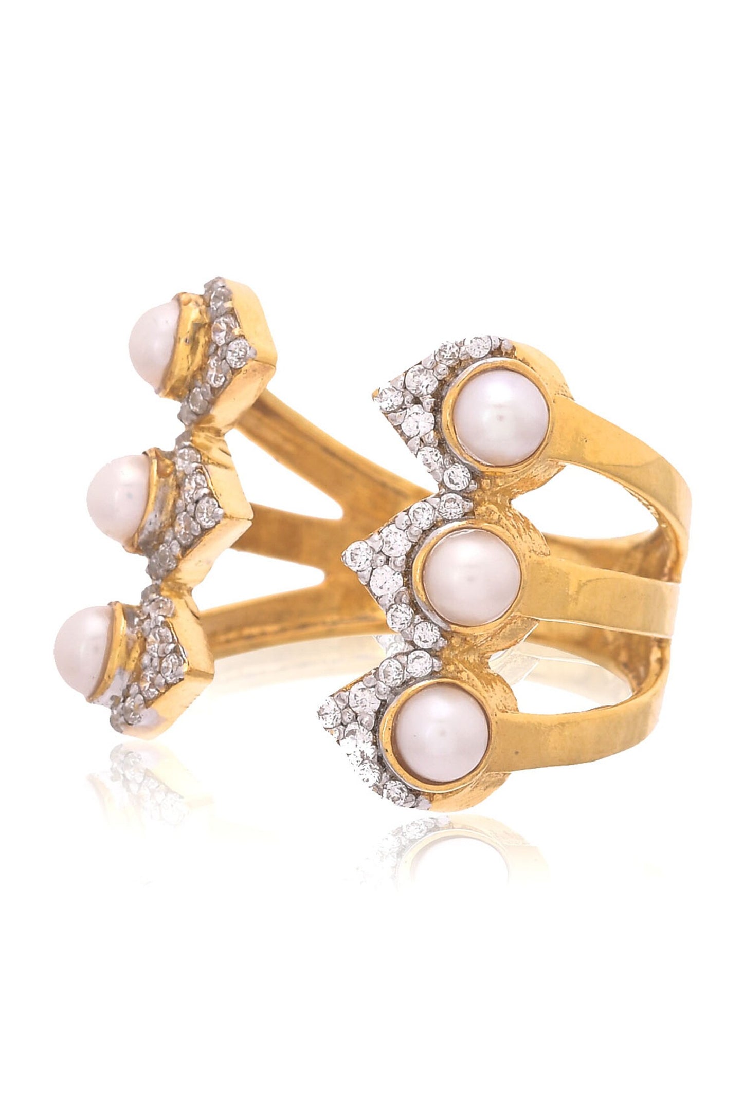 Freshwater Pearl Embellished Ring 