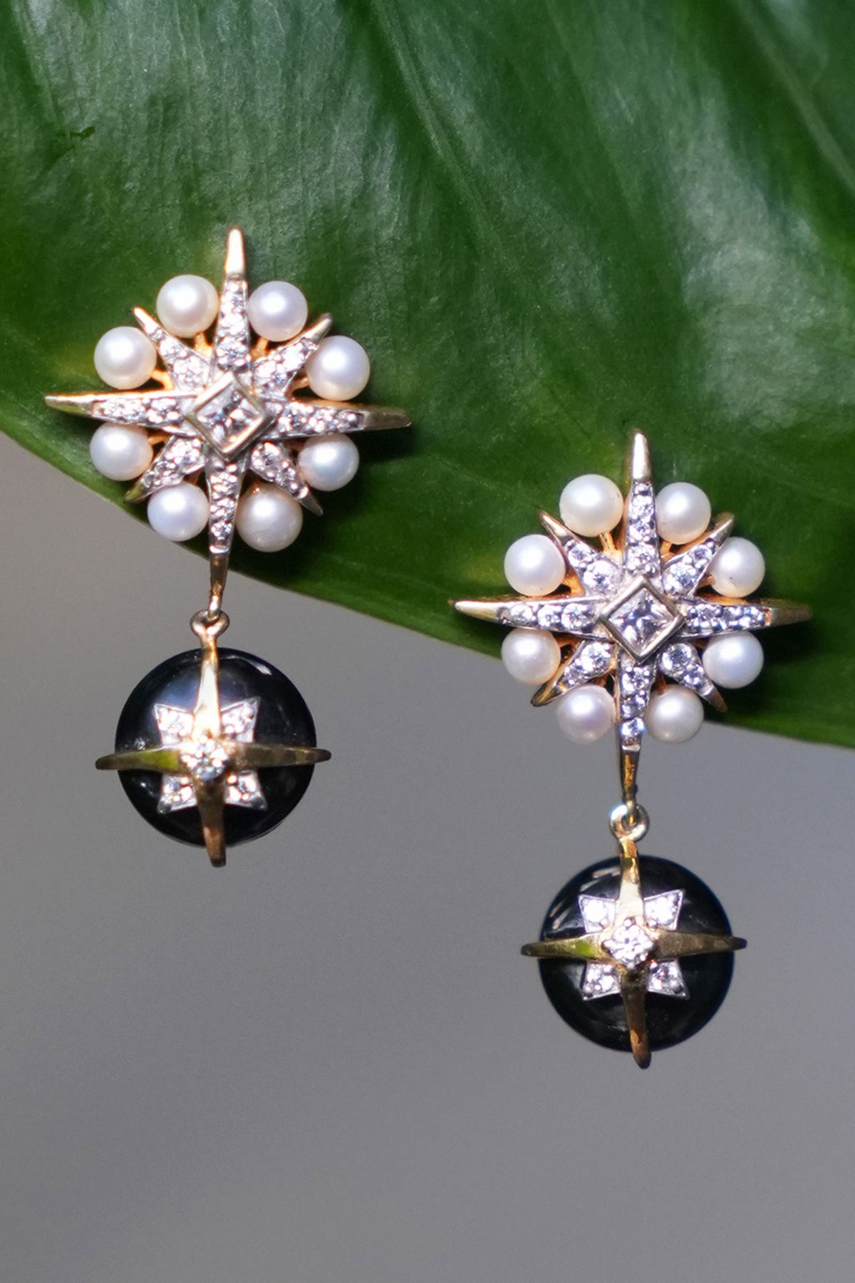 Sitara Pearl Embellished Drop Earrings 