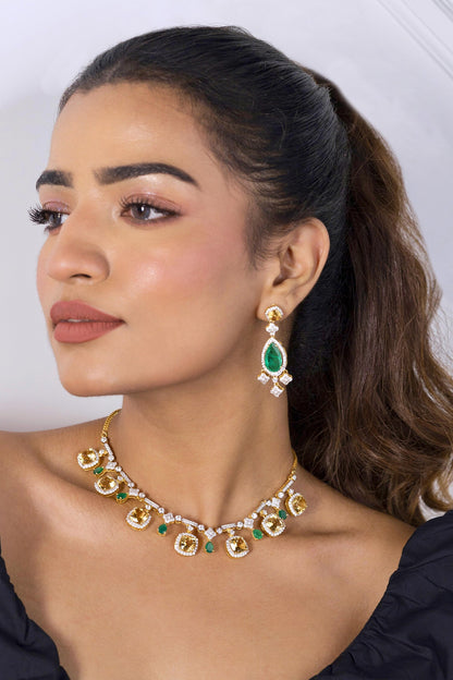 Amaya Moissanite Embellished Earrings 