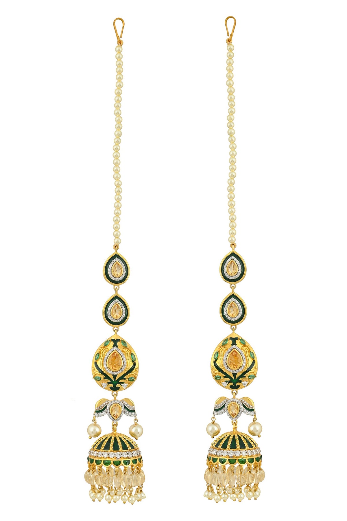 Citirne & Meenakari Jhumkas 