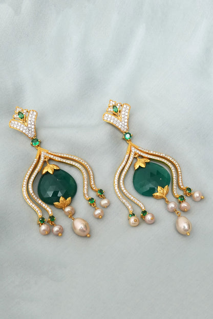 Aafreen Moissanite Embellished Earrings 