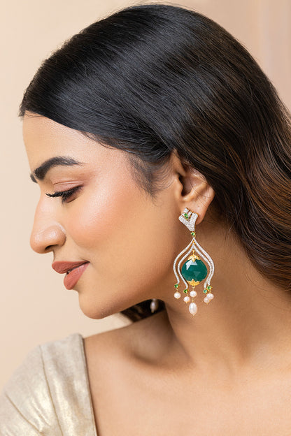 Aafreen Moissanite Embellished Earrings 