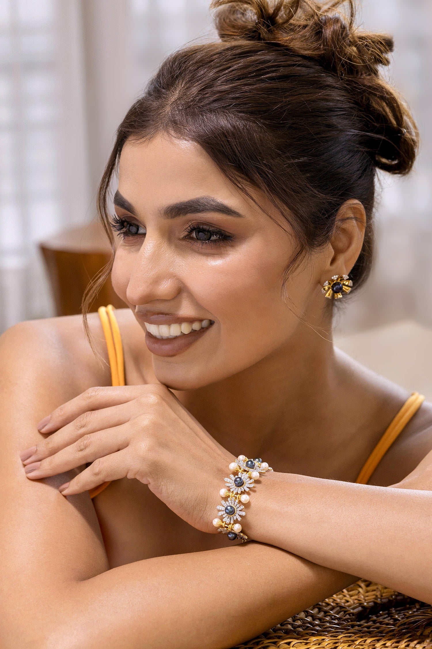 Mabel Pearl Embellished Bracelet 