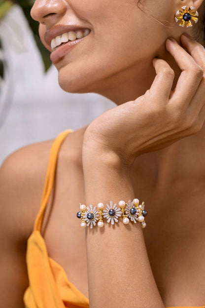 Mabel Pearl Embellished Bracelet 