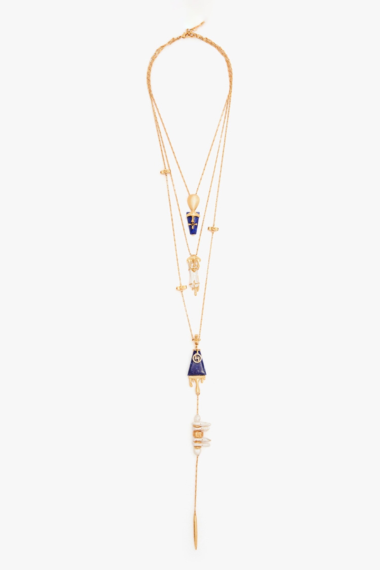The Lazuli Sculpt Layered Necklace 