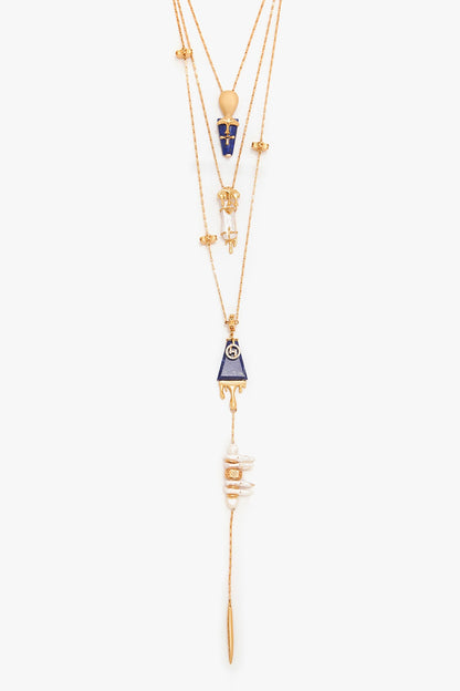 The Lazuli Sculpt Layered Necklace 