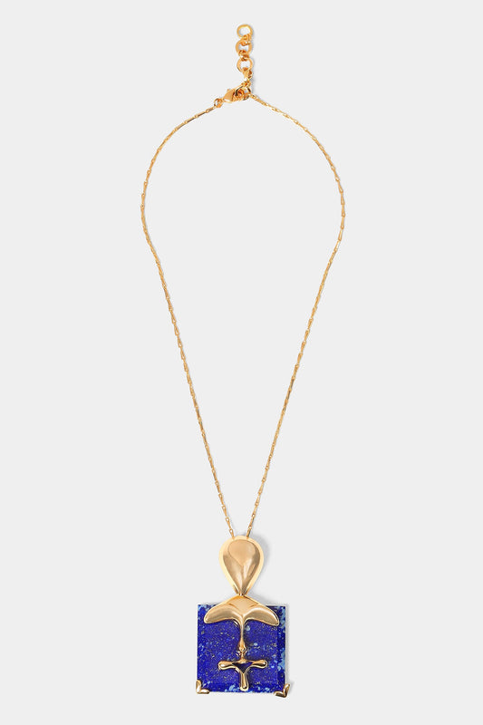The XL Lazuli Sculpt Pendant Necklace 
