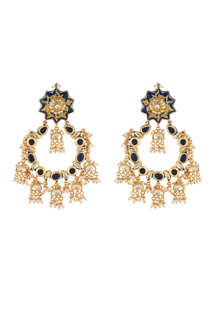 Semi Precious Stone Embellished Chandbalis 