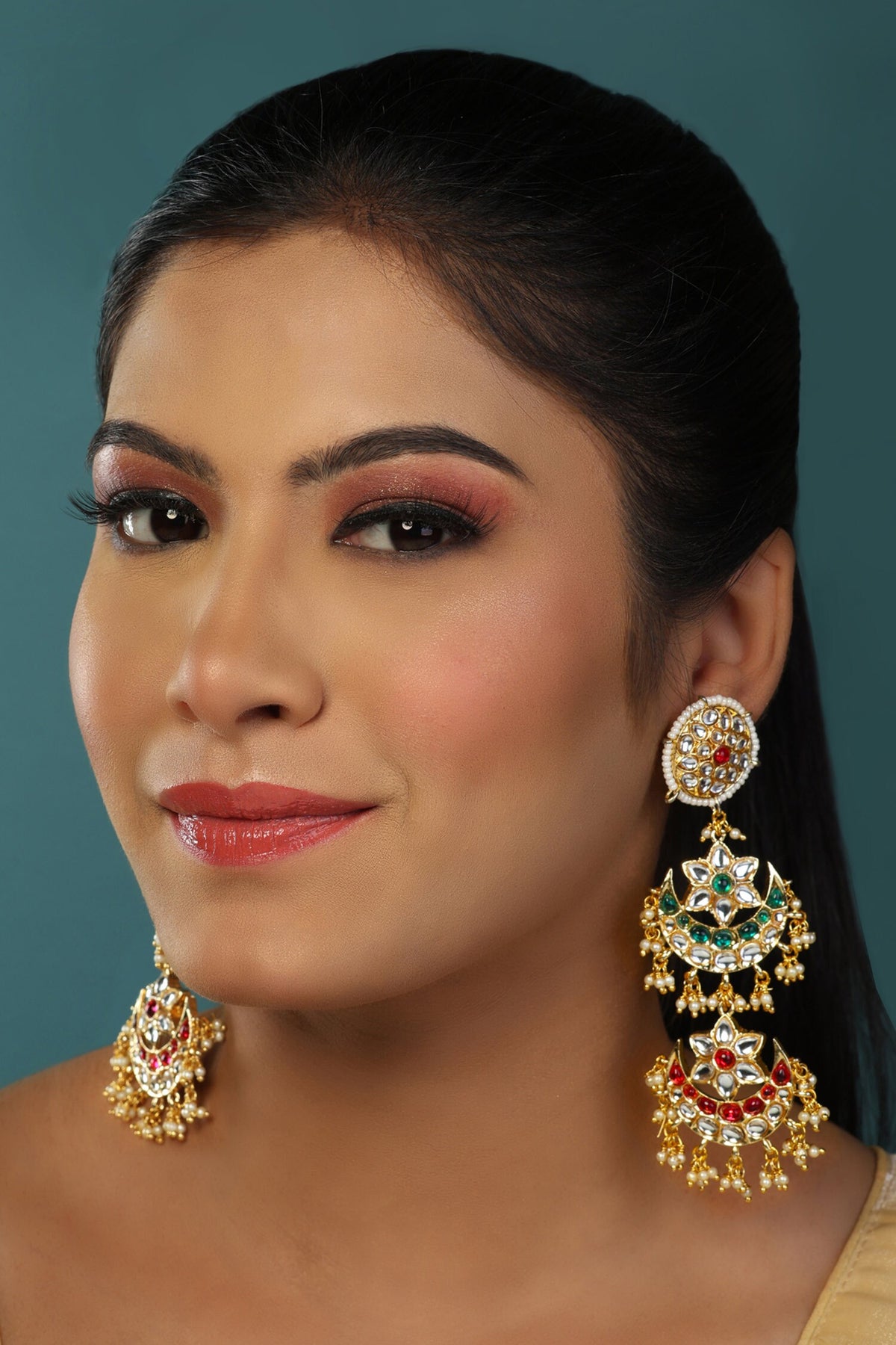 Double Layered Embellished Chandbalis 