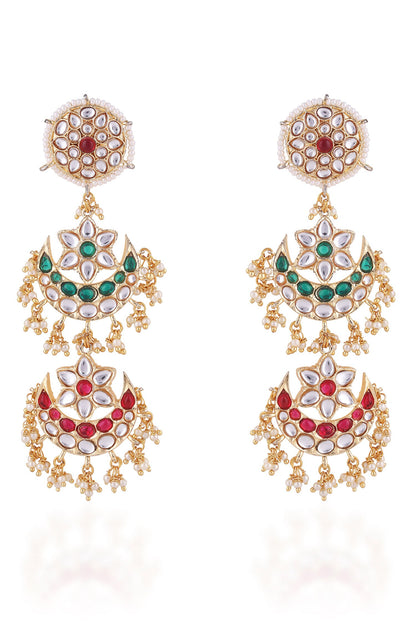 Double Layered Embellished Chandbalis 