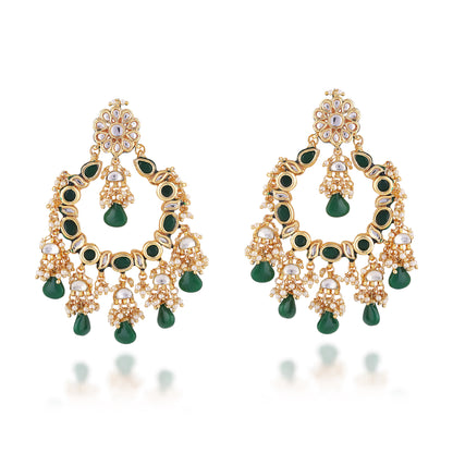 Semi Precious Stone Embellished Chandbalis 