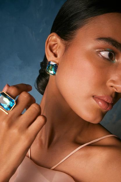 Radiance Swarovski Embellished Cocktail Ring 