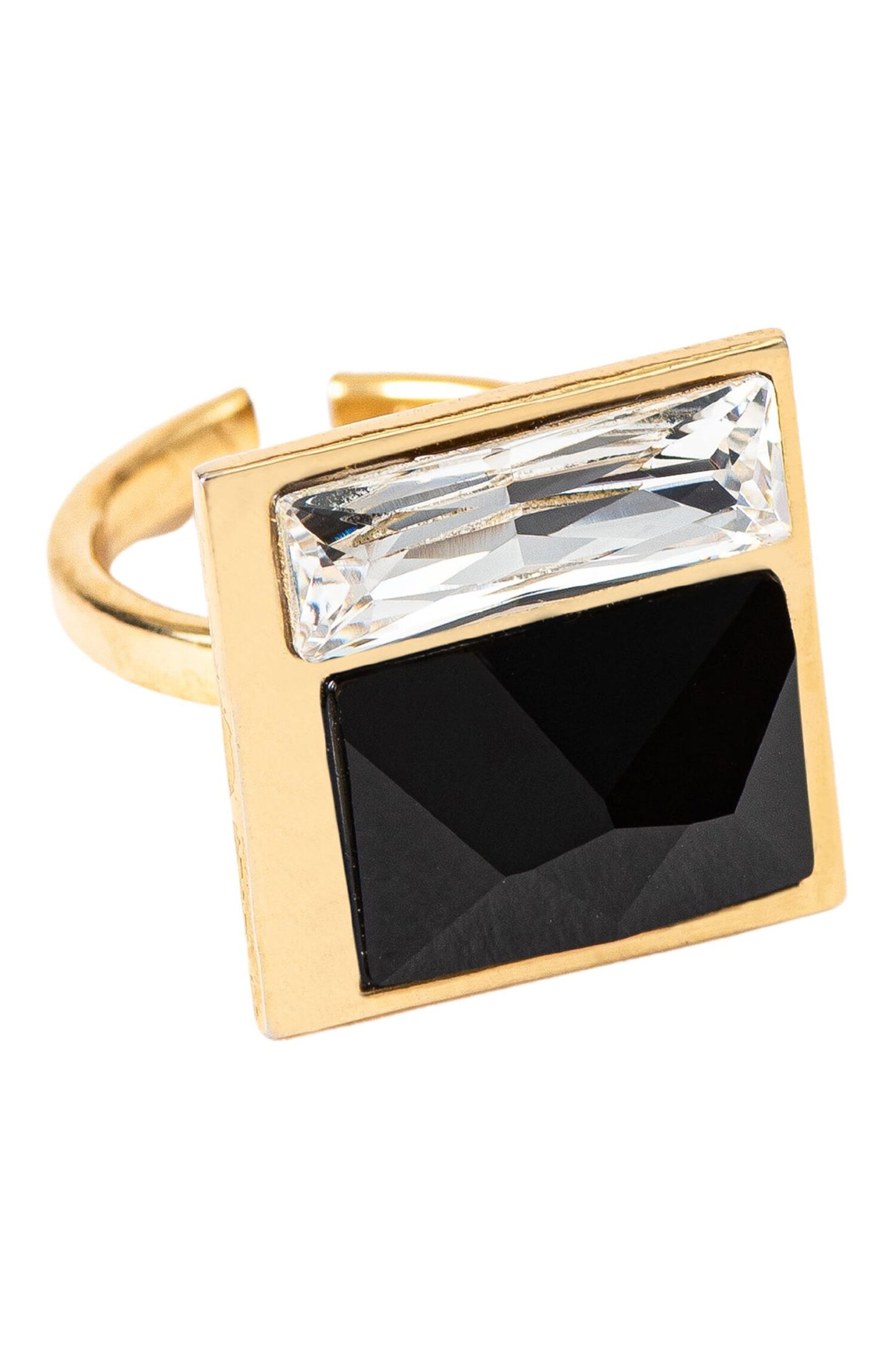 Two Tone Swarovski Work Ring 