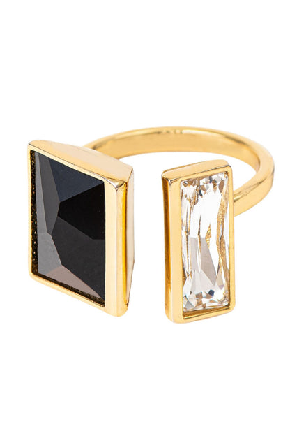 Stellar Swarovski Embellished Geometric Ring 