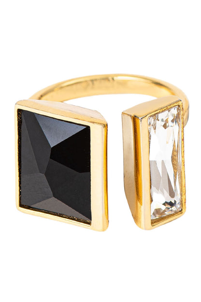 Stellar Swarovski Embellished Geometric Ring 