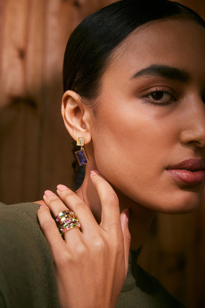 Elysian Swarovski Embellished Strand Ring 