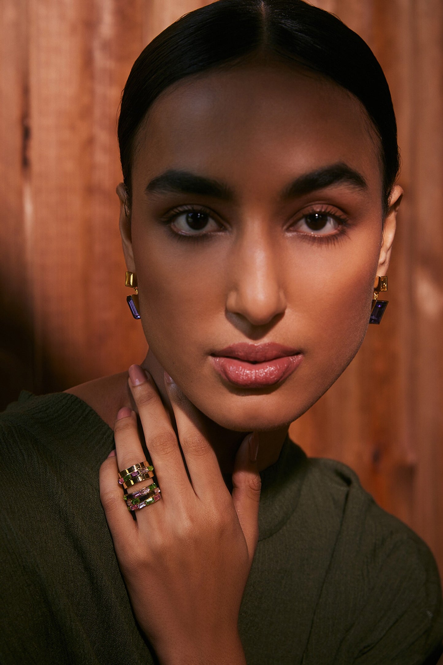 Elysian Swarovski Embellished Strand Ring 
