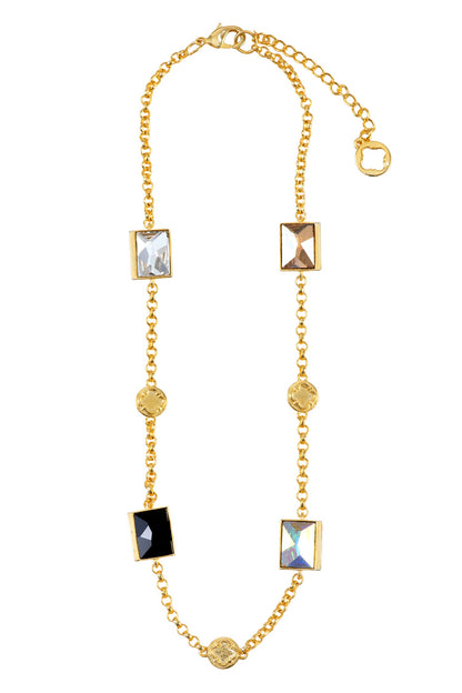 Elysian Swarovski Embellished Monochrome Necklace 