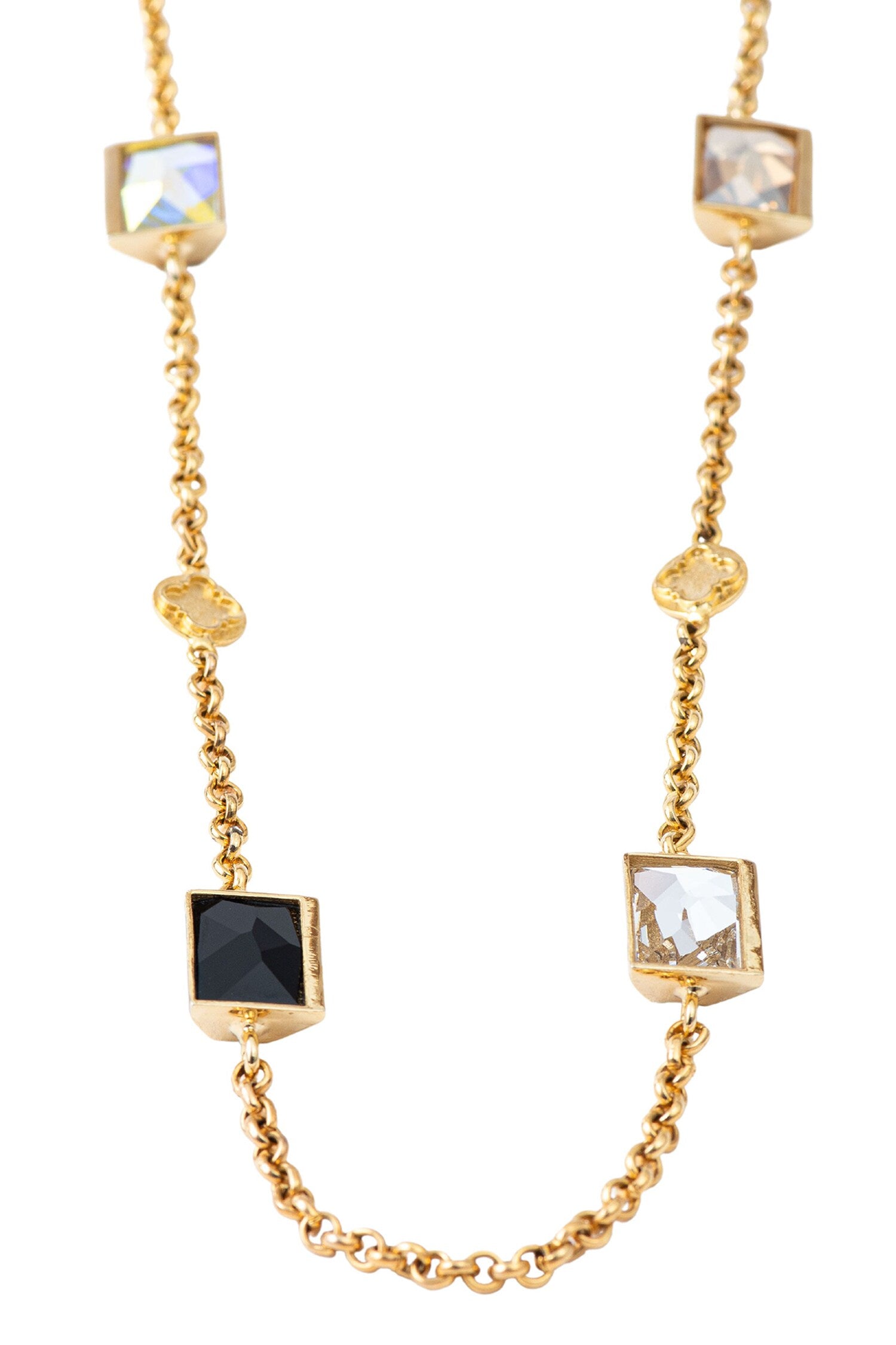 Elysian Swarovski Embellished Monochrome Necklace 