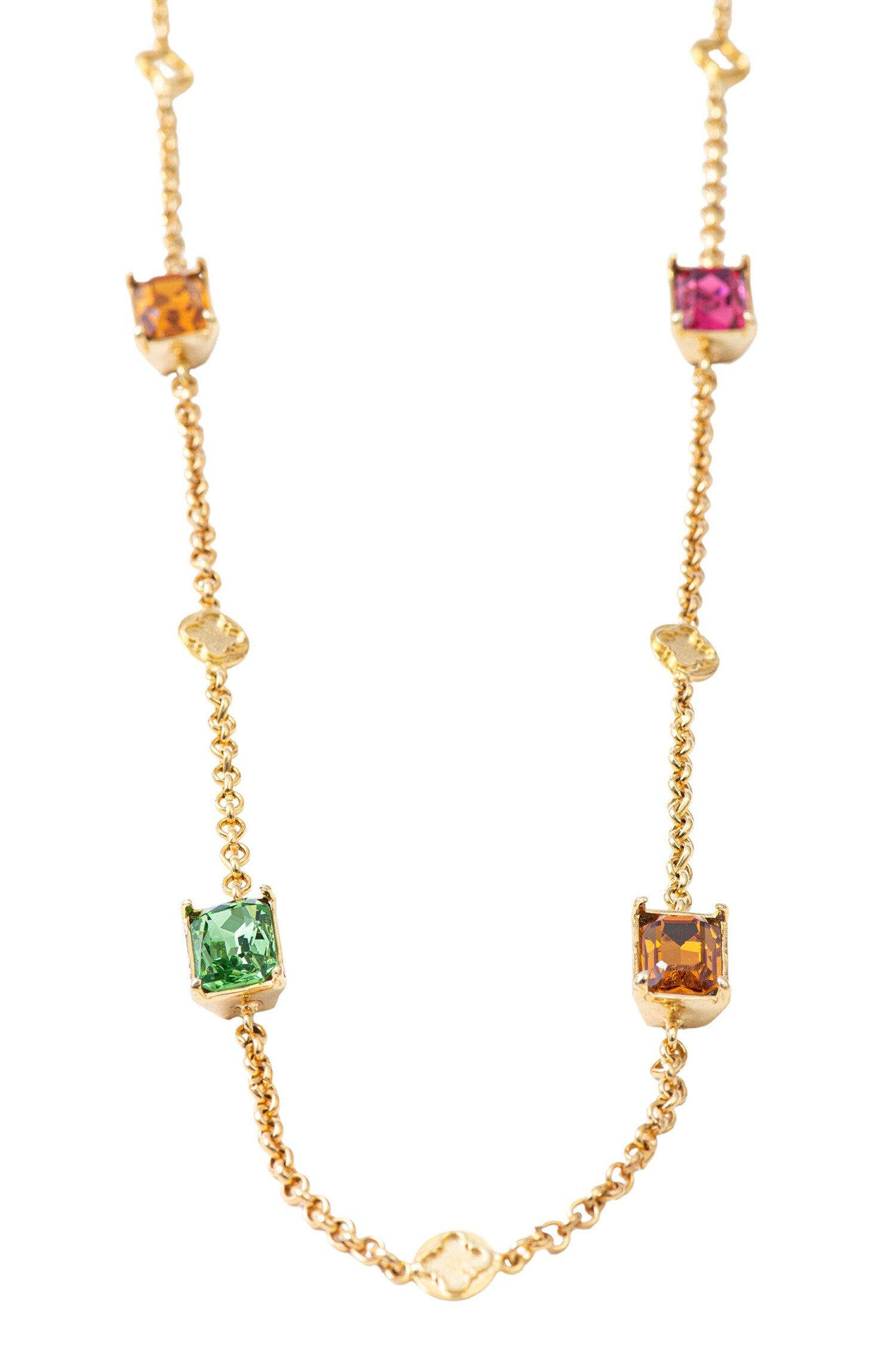 Elysian Contrast Swarovski Embellished Necklace 