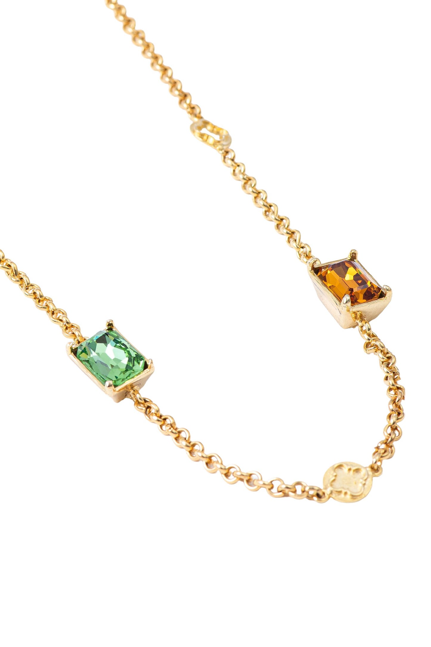 Elysian Contrast Swarovski Embellished Necklace 