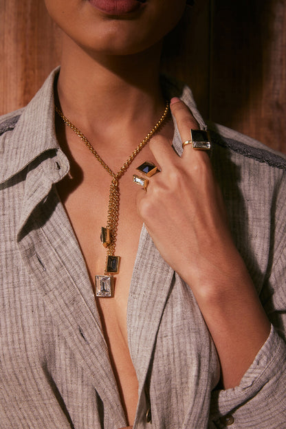 Perseid Swarovski Embellished Pendant Necklace 