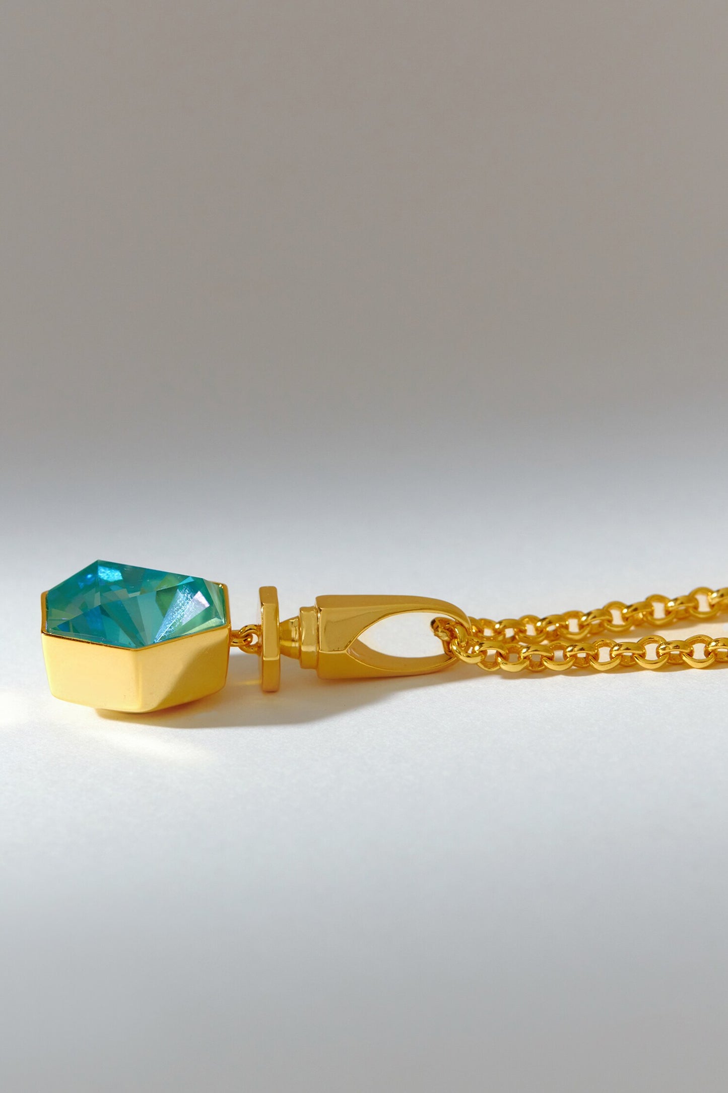 Hexa Swarovski Embellished Pendant Necklace 