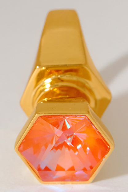 Hexa Crystal Embellished Ring 
