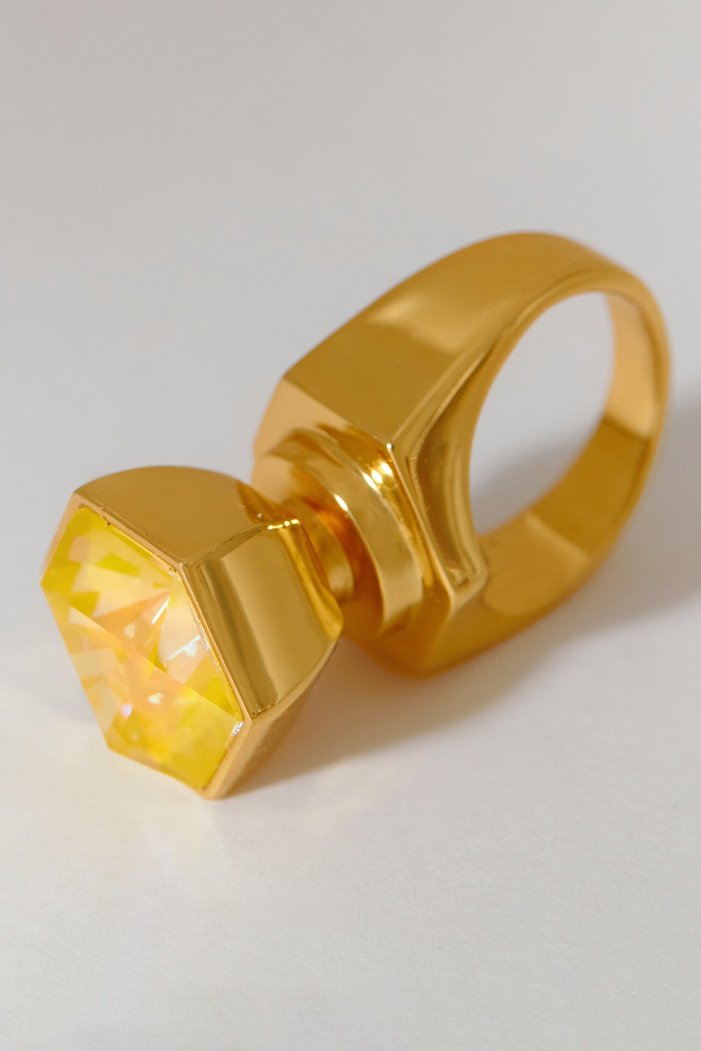 Hexa Swarovski Crystal Ring 