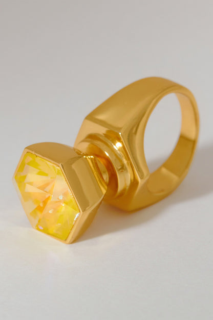 Hexa Swarovski Crystal Ring 