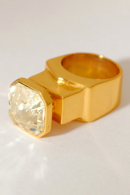 Hexa Crystal Studded Ring 