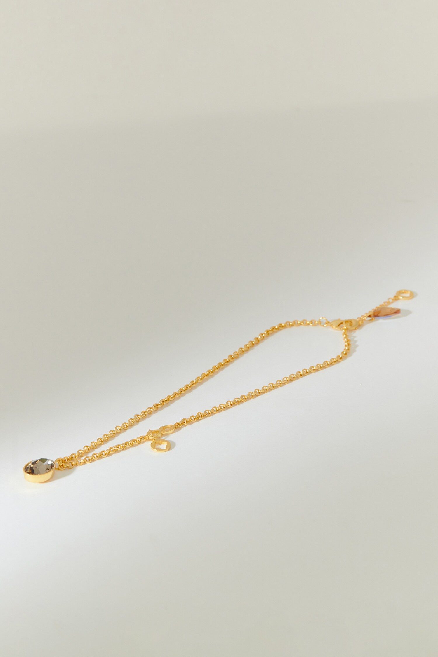 Capella Double Crystal Pendant Necklace 