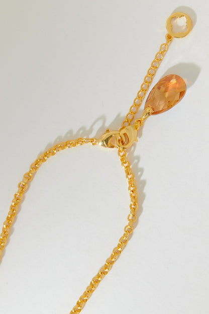 Capella Double Crystal Pendant Necklace 