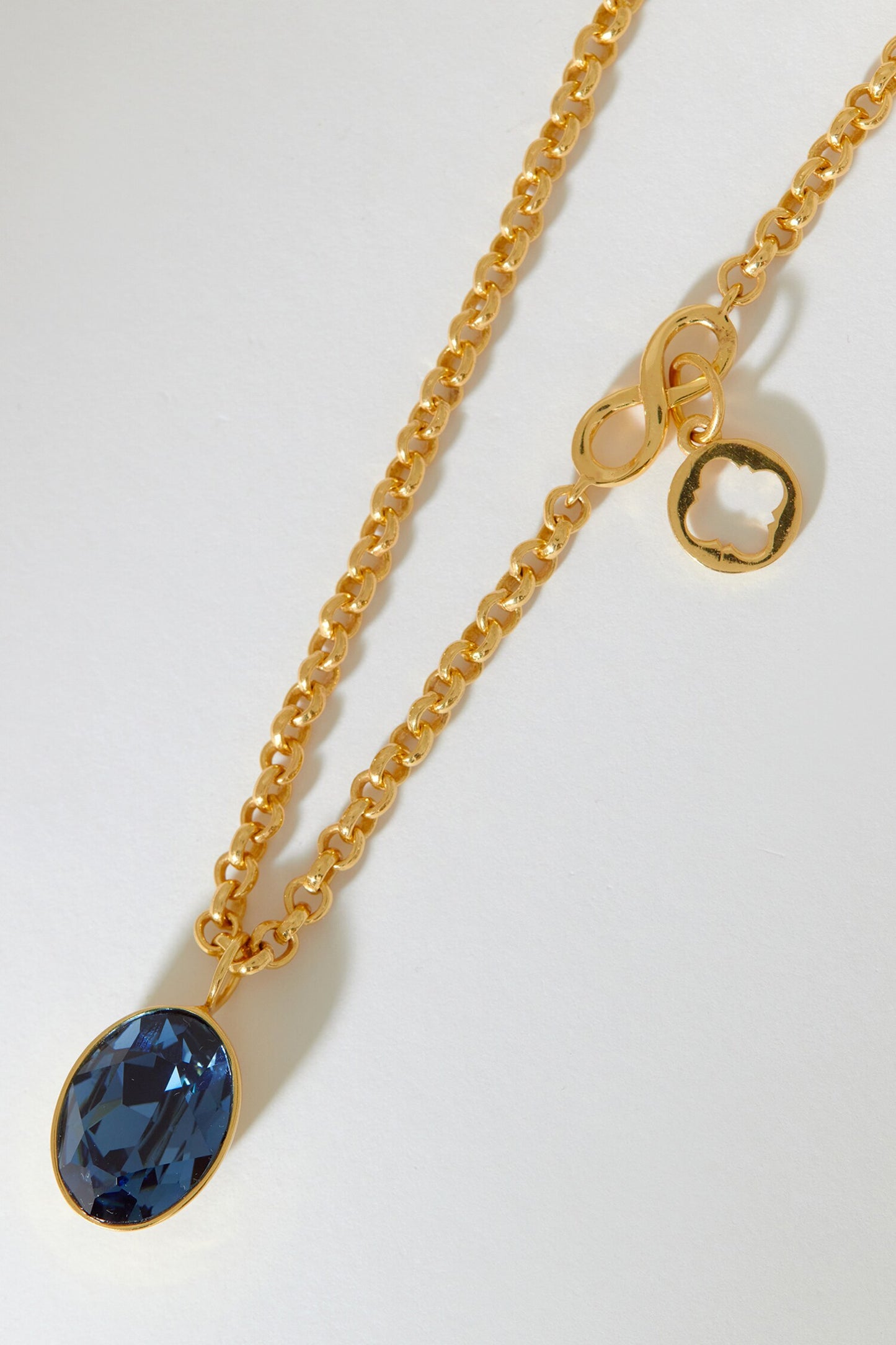 Elysian Swarovski Double Crystal Pendant Necklace 