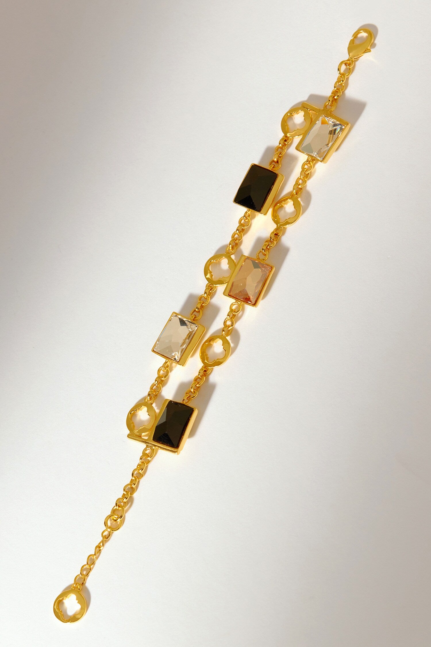 Elysian Swarovski Double Chain Bracelet 