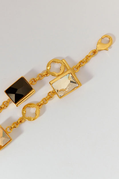 Elysian Swarovski Double Chain Bracelet 