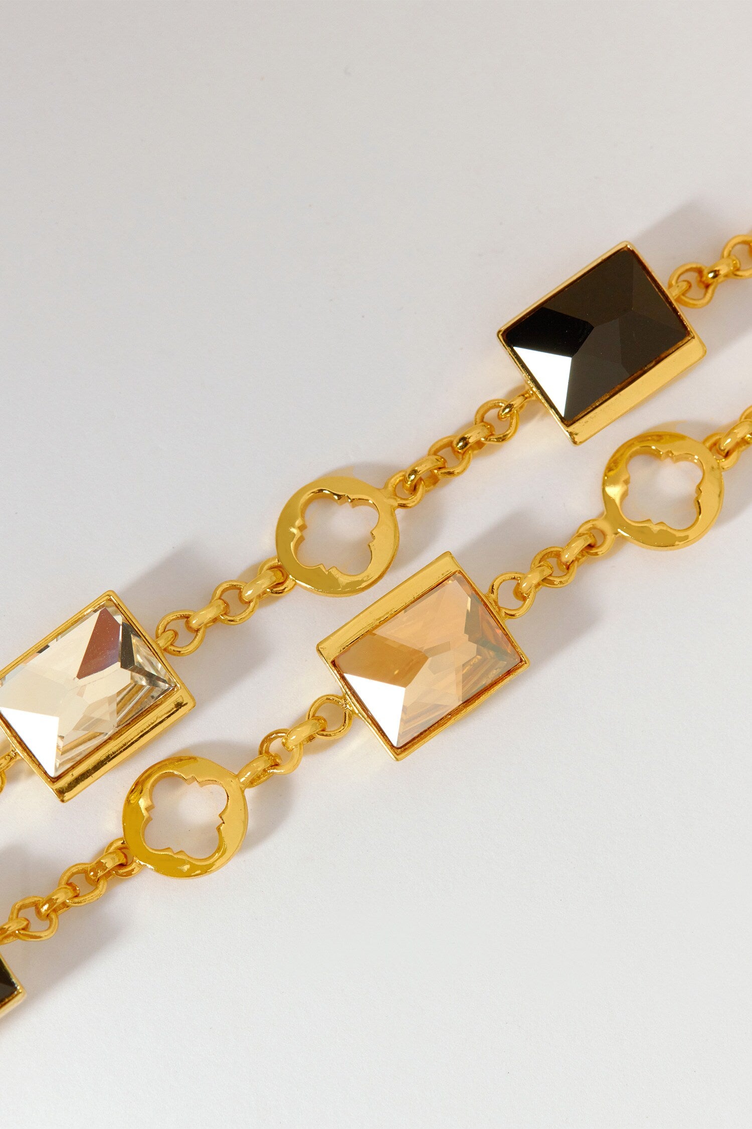 Elysian Swarovski Double Chain Bracelet 