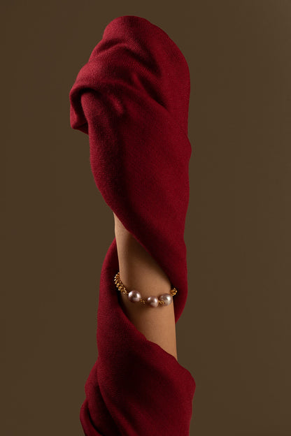 Triplet Natural Pearl Bracelet 