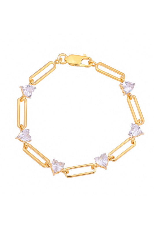 Eternal Heart Chain Link Bracelet 