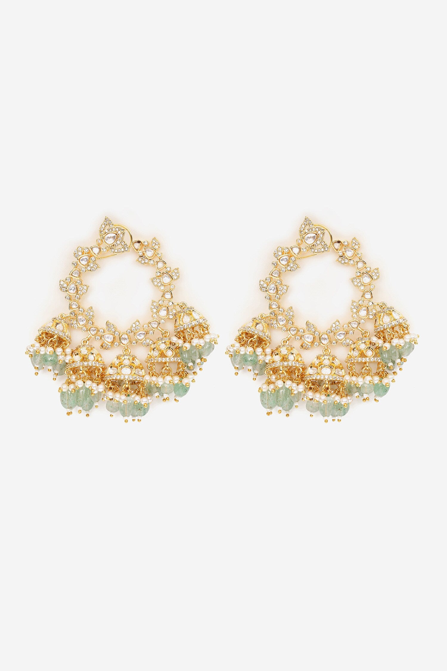 Bead Drops Embellished Dangler Earrings 