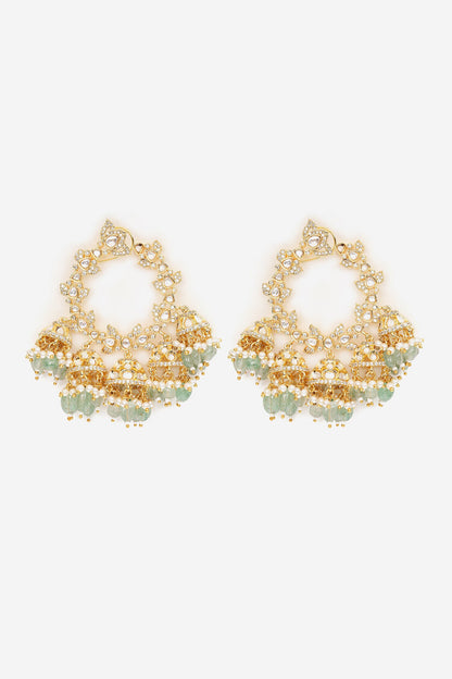 Bead Drops Embellished Dangler Earrings 