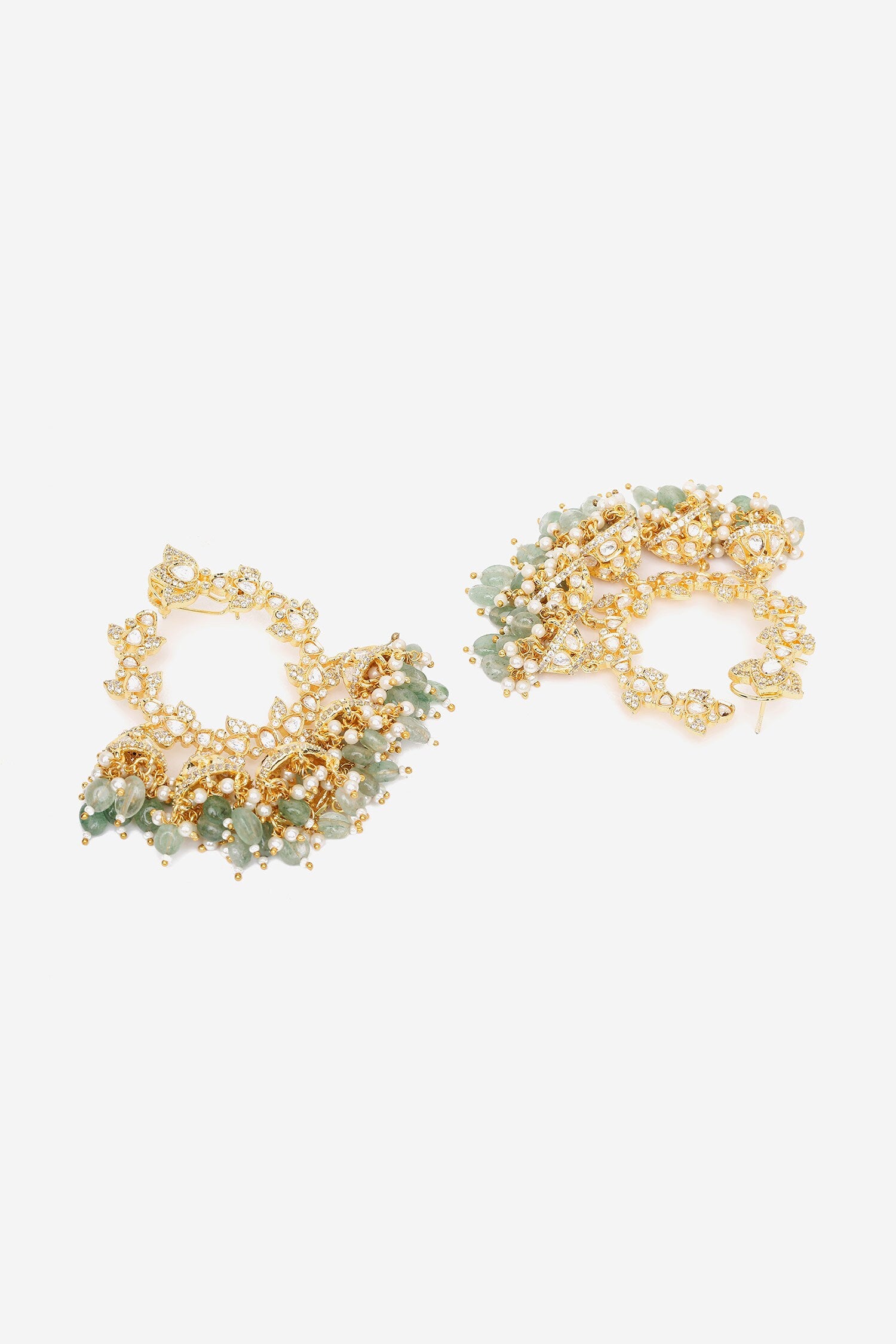 Bead Drops Embellished Dangler Earrings 