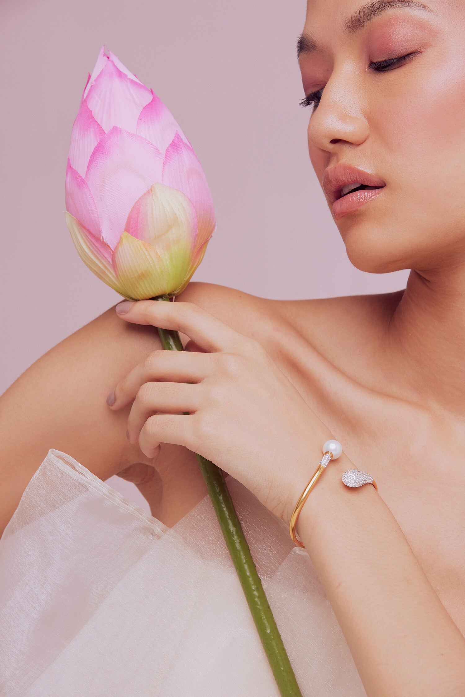 Nova Stone Embellished Wrap Cuff 