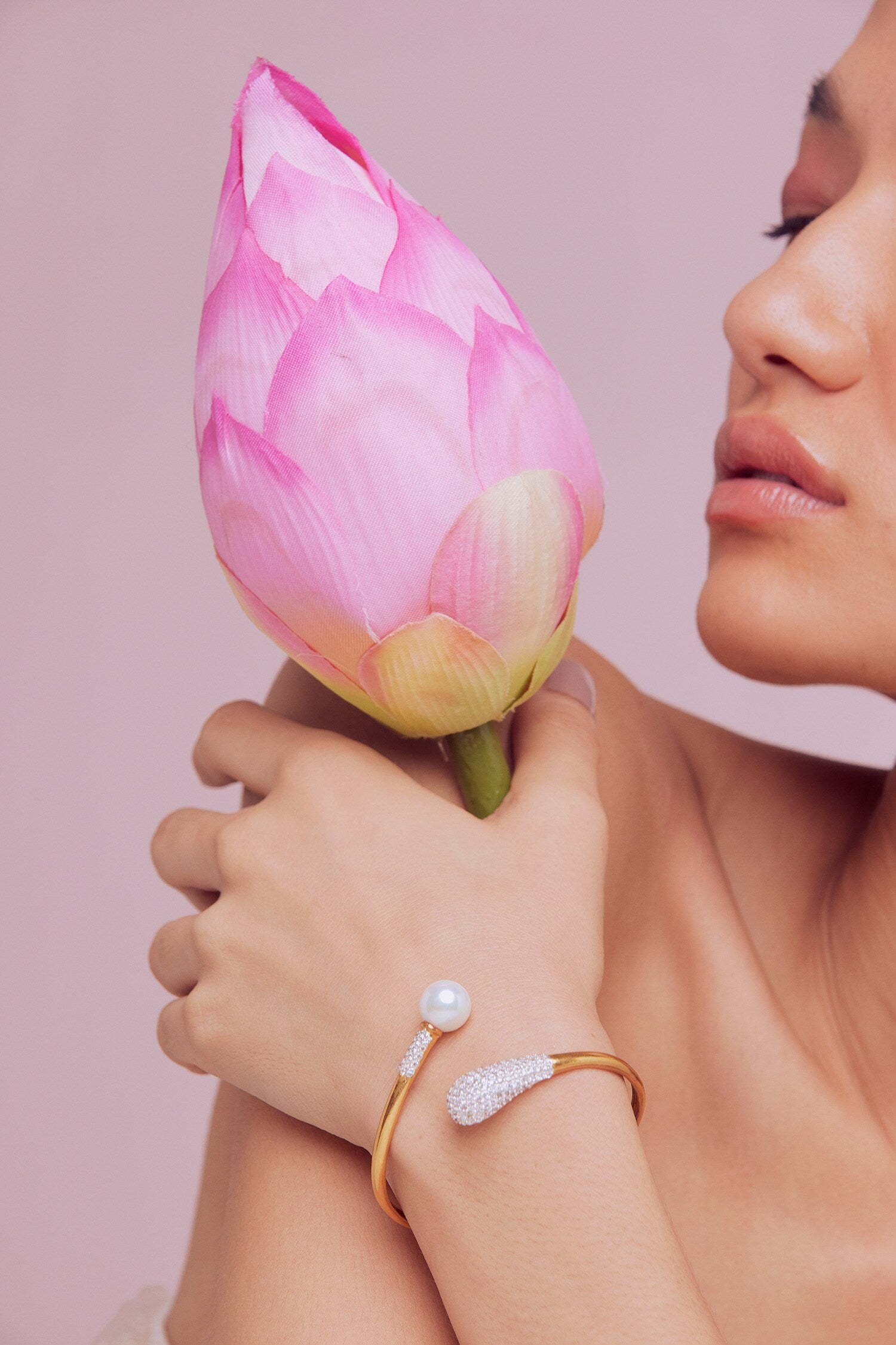 Nova Stone Embellished Wrap Cuff 