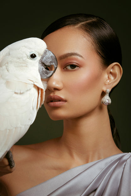 Zing Stone Studded Drop Earrings 