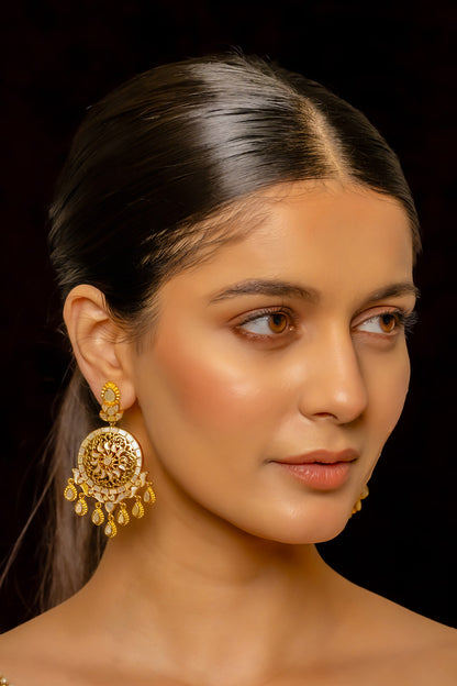 Suryaphool Studded Chandbalis 